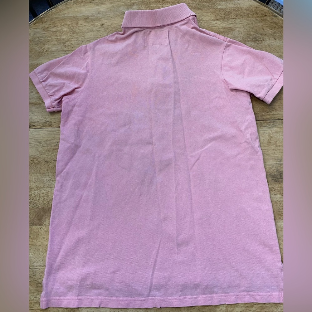 Abercrombie Muscle Boy’s Large Pink 100% Cotton Pique Knit Short Sleeve Polo - Picture 4 of 13
